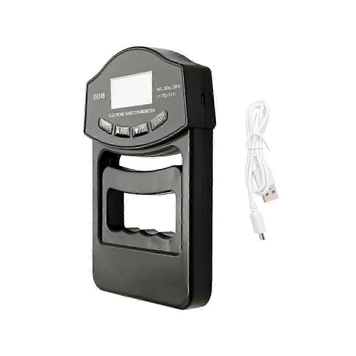 Griffstärke Tester, 396lbs / 180kg Digital Hand Dynamometer Griff Stärke Meter USB LCD Bildschirm Hand