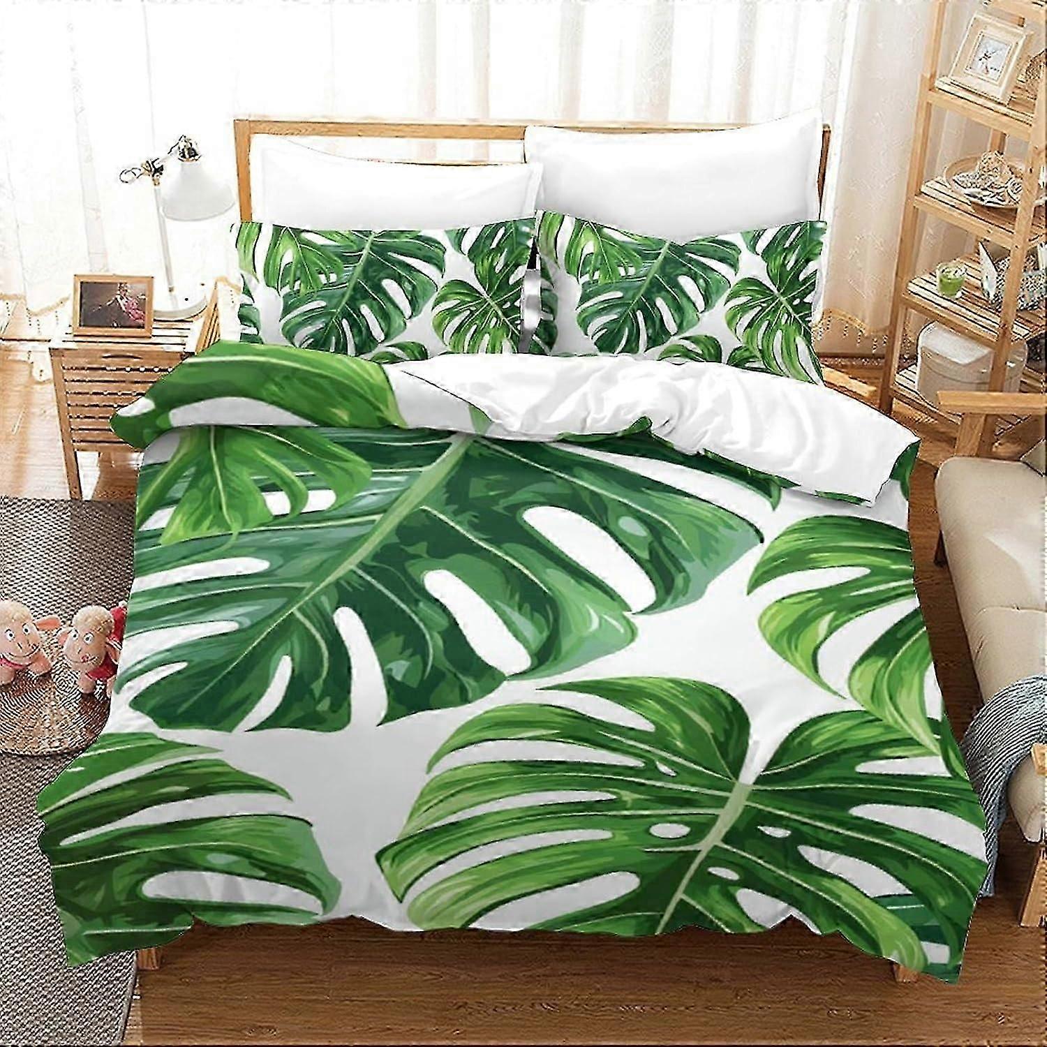 J2991 Bed Sheets 3D Madagascar Duvet Cover Set Soft 3 Piece Bedding Set boys Print Pattern Comforter Cover Set with Pillowcase Quilt Cover with Zipper