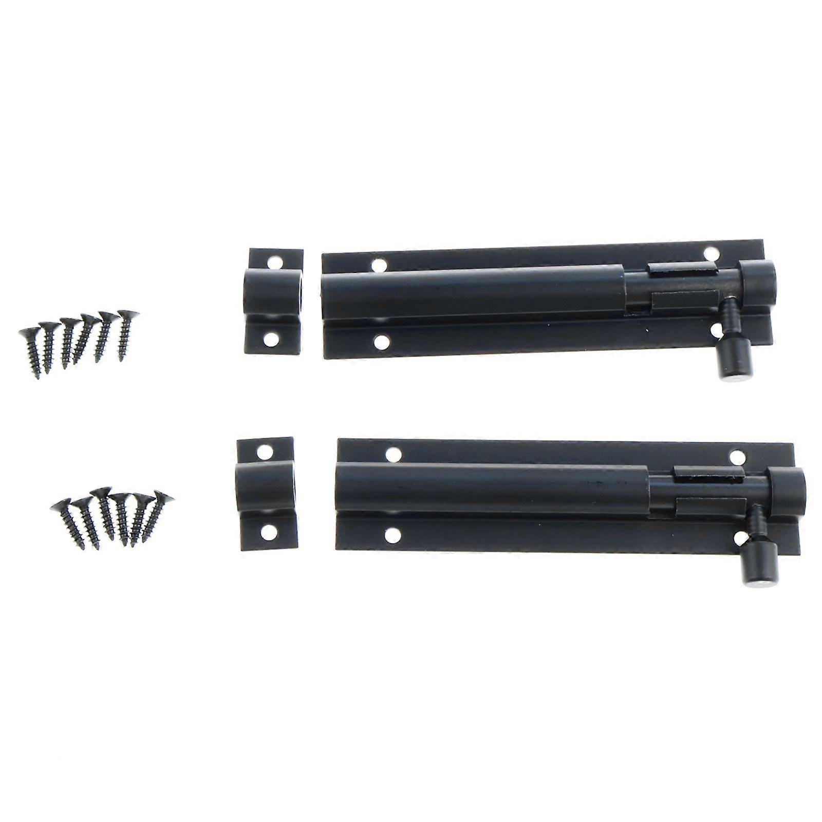 2pcs black 4-inch latch +12pcs screws