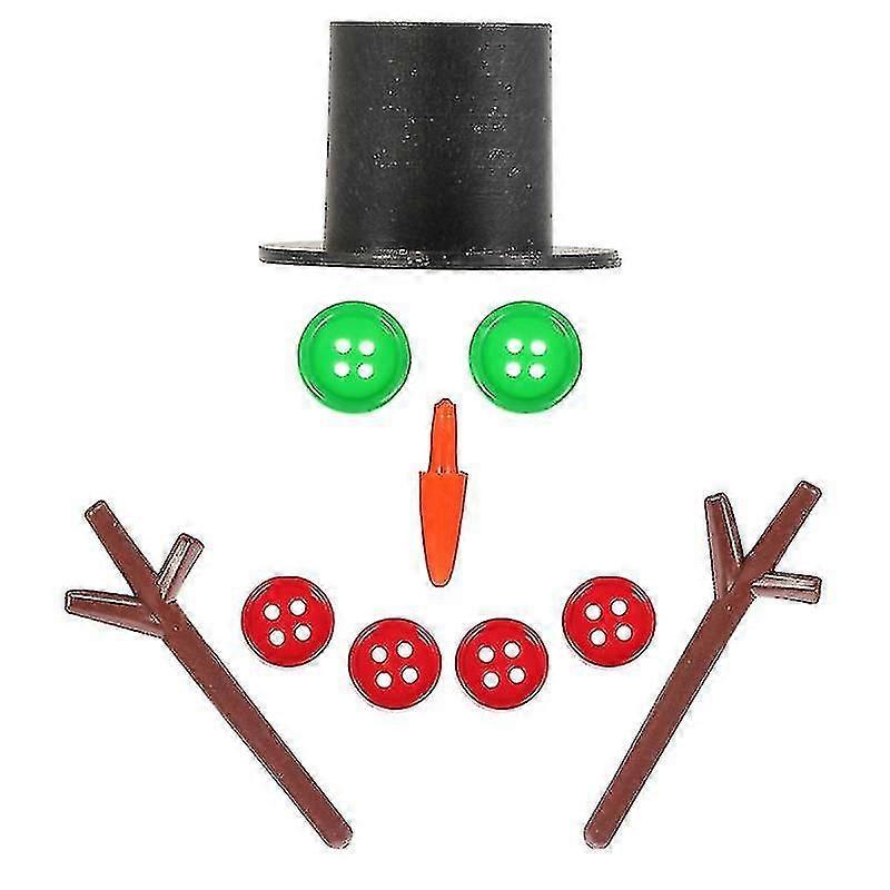 5-pack handgjord snögubbe