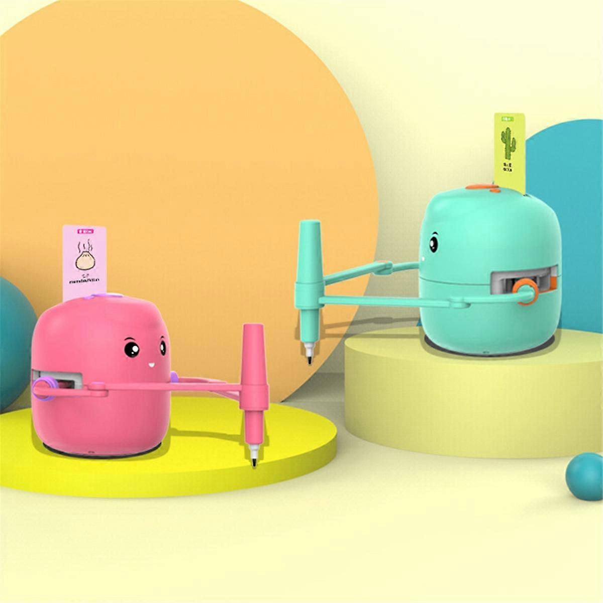 Interactive Educational Drawing Robot Learning Toy with 100 Cards Early Educational Toys for Girl a