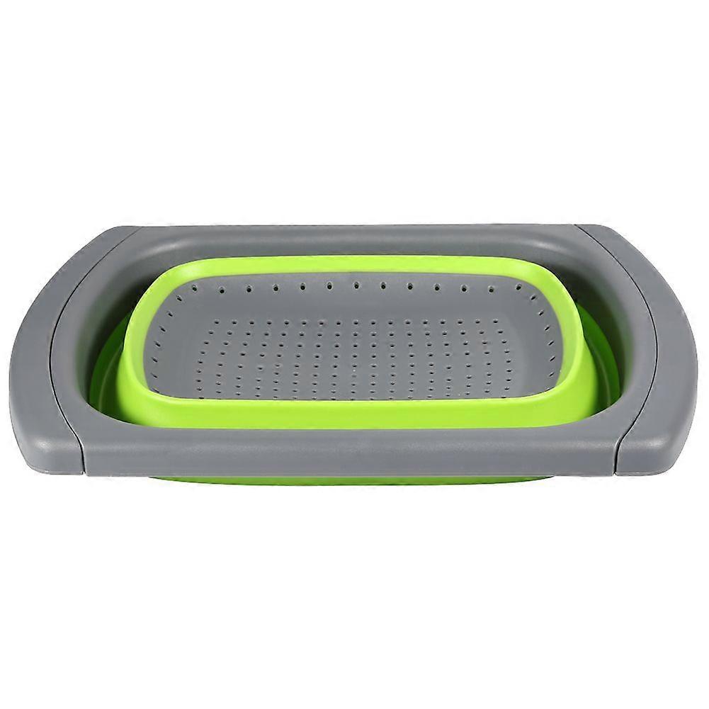 Kitchen Retractable Drain Basket Household Folding Washing Vegetable Basket