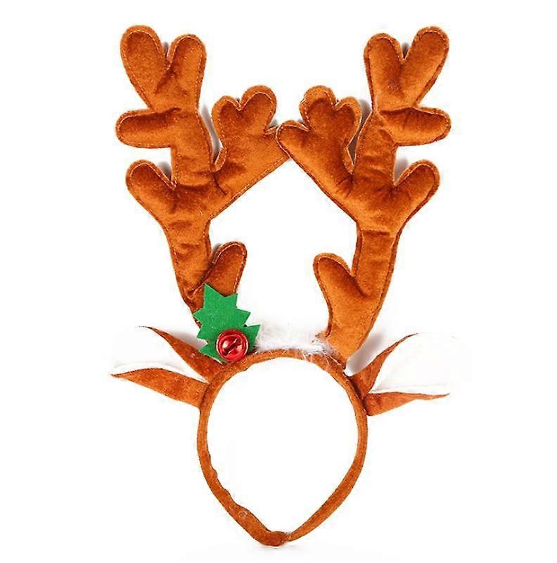 Deer Antlers Headband with Bells Cute Christmas Reindeer Ears Headband