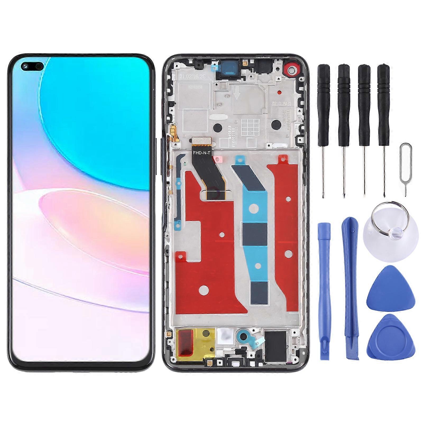 Ecran LCD COMPATIBLE pour Huawei Nova 8i Numérisation Assemblage complet avec cadre