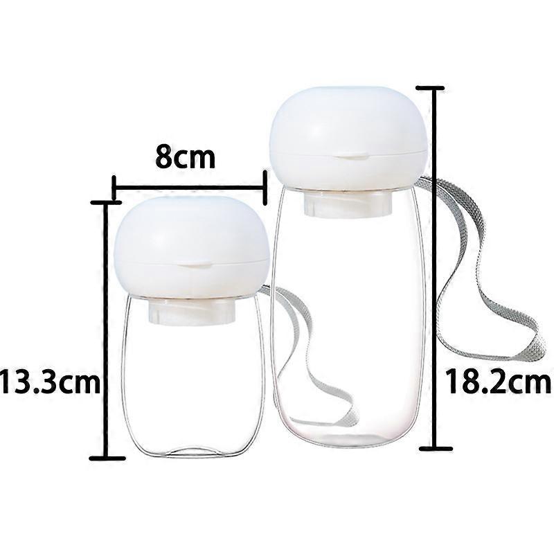 كوب ماء فطر أبيض سعة 330 مل للحيوانات الأليفة - حل محمول مثالي ، دروبشيب