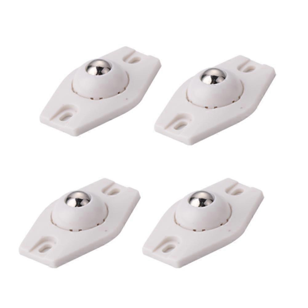 4pcs/set Rotating Storage Box Caster Ball Universal Trash Can Bottom Wheel Pulley Self-Adhesive Furniture Rollers