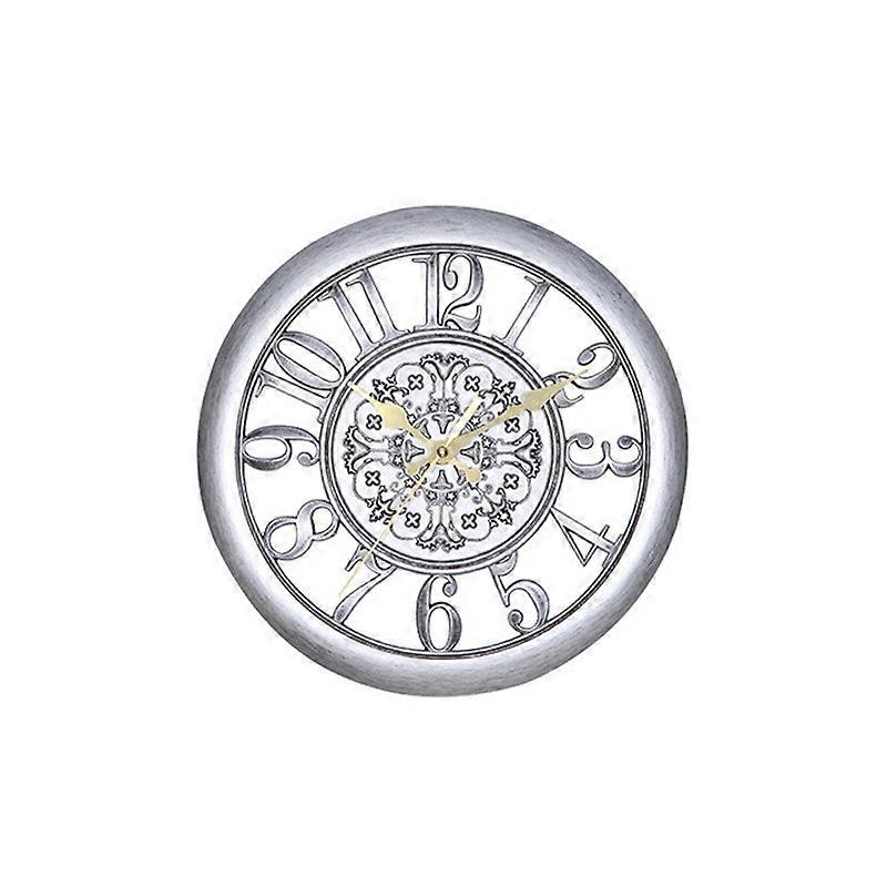 Home Round Retro Living Room Quartz Wall Clock