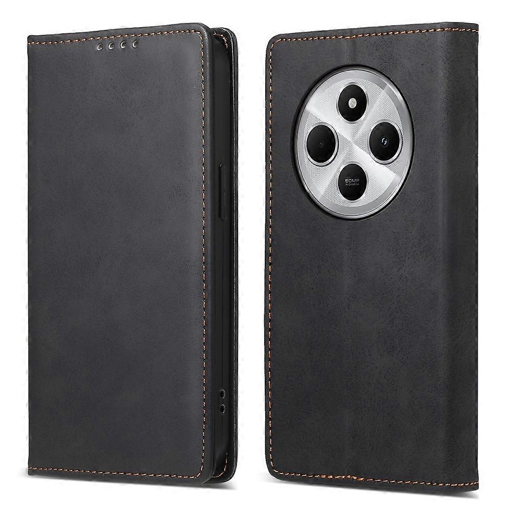 Business Solid Color Magnetic RFID Leather Phone Case
