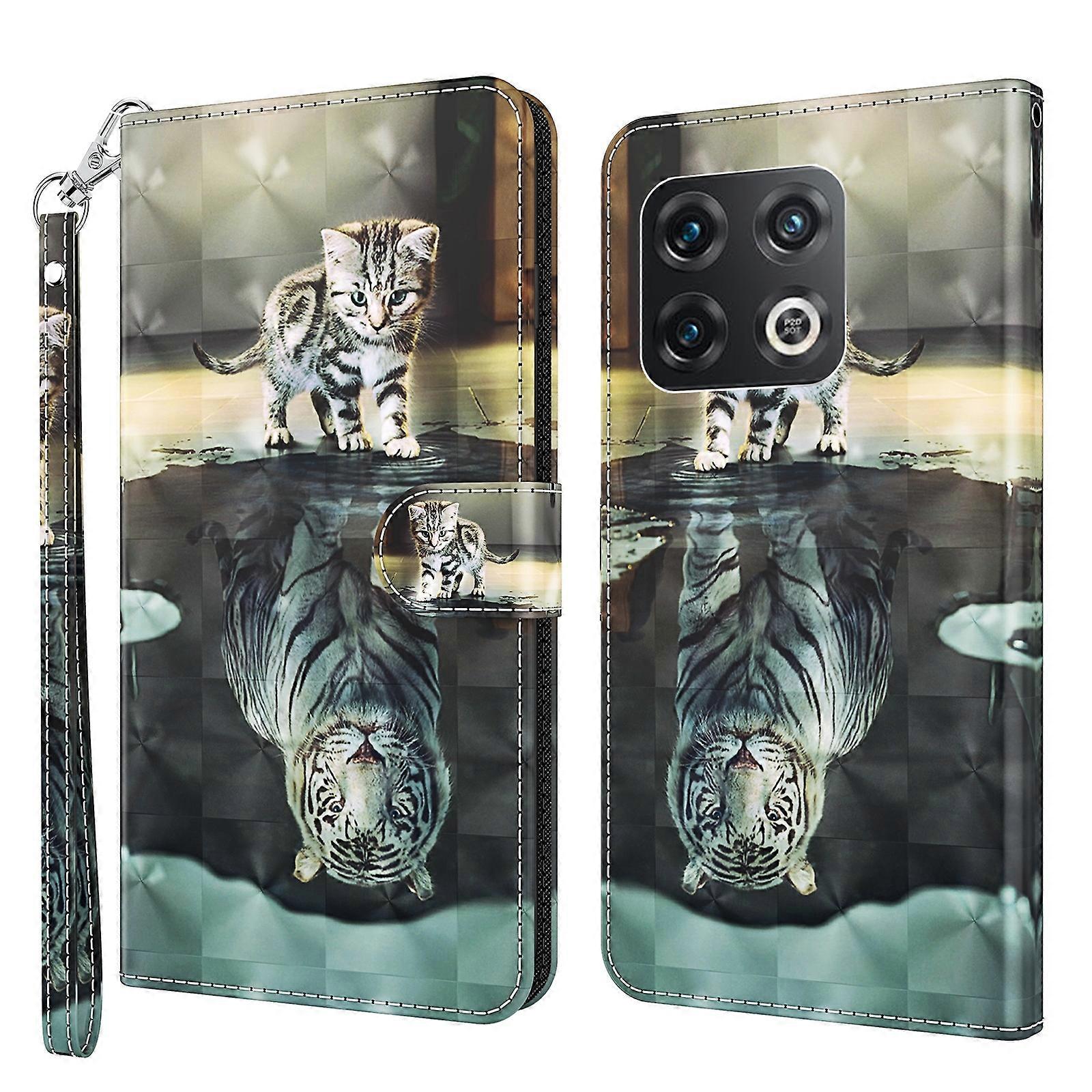 For OnePlus 10 Pro 3D Painting Pattern TPU + PU Leather Phone Case