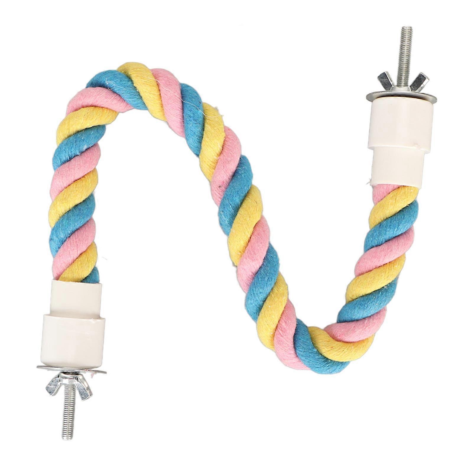 Soporte de perca para pájaros de cuerda de algodón, loros, cacatúas