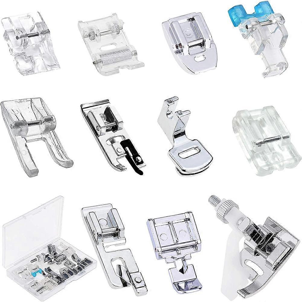 Sewing Foot Assortment, Multifunctional, Transparent Case, Beginner-friendly