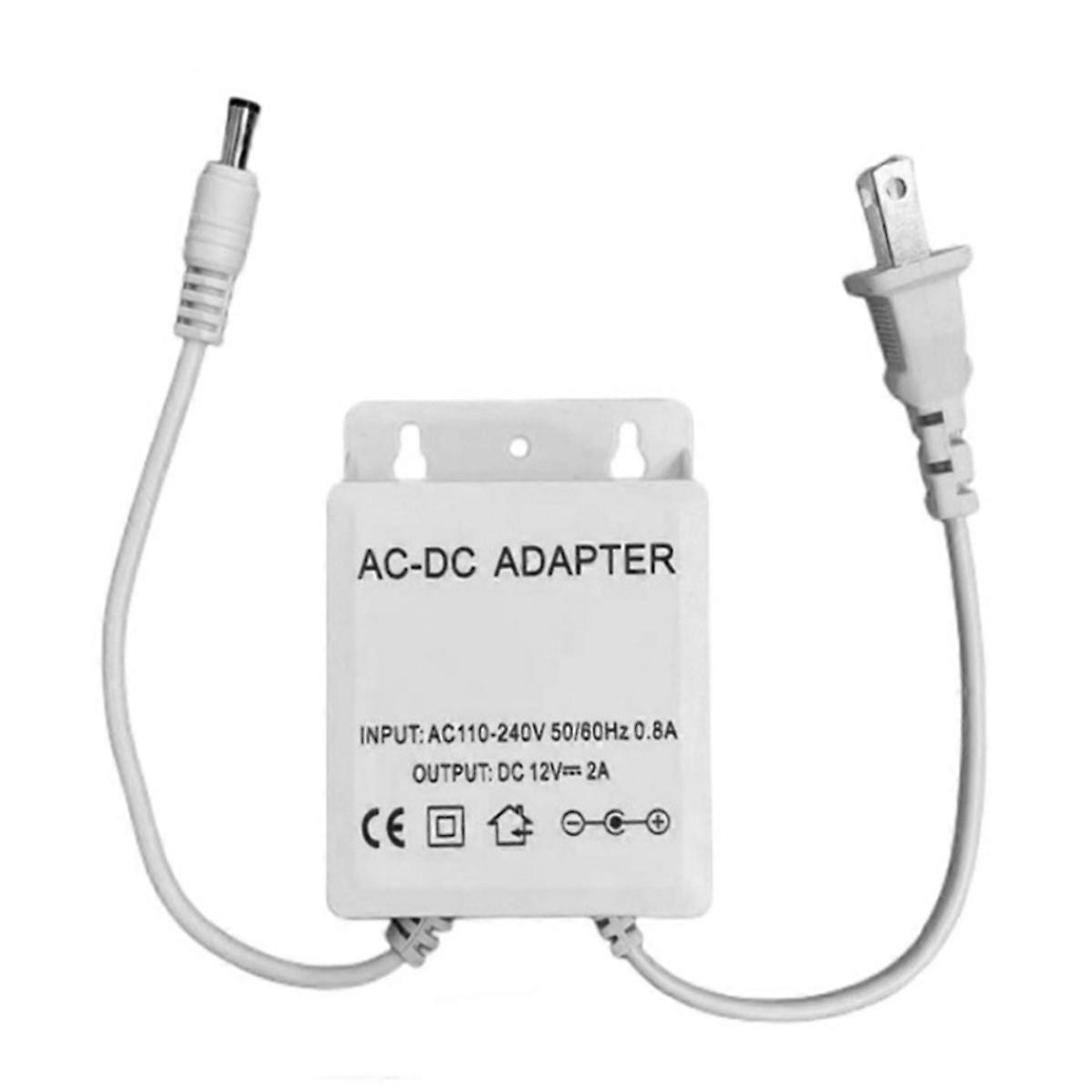 AC 110-240V Input DC 12V Output Supply US Plug Waterproof Charger for CCTV Security AHD Analog Ip C