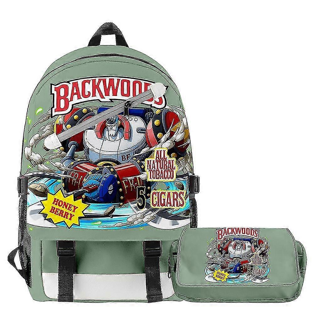2023 Set Backpack Backwoods + One Piece Backpack + Pen Case Combination Set Bag