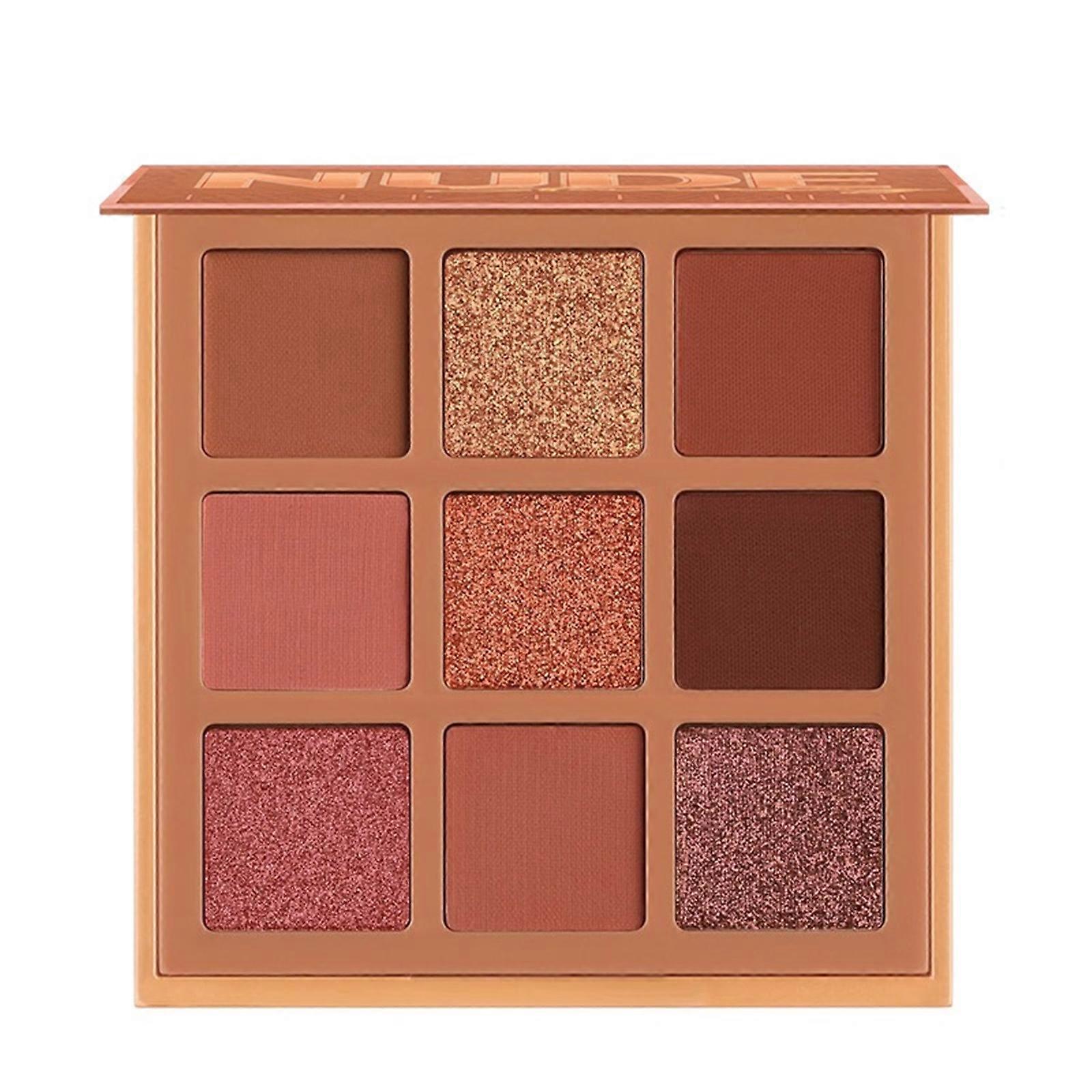 Eye Makeup 9-color Chestnut Husk Eyeshadow Earth Color Glitter Sequins Pearly Matte FF