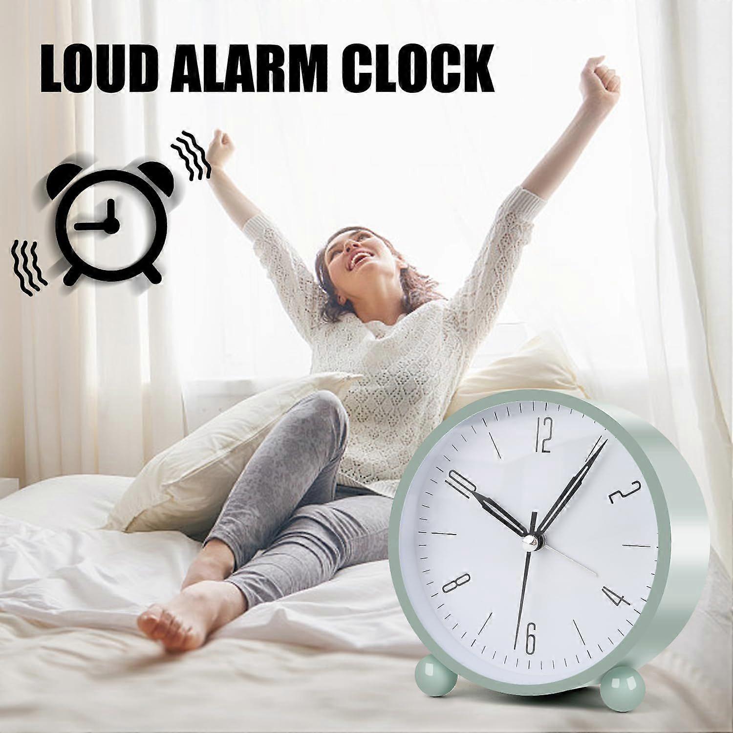 Analoge Wecker für Schlafzimmer, Zoll leise, nicht tickende