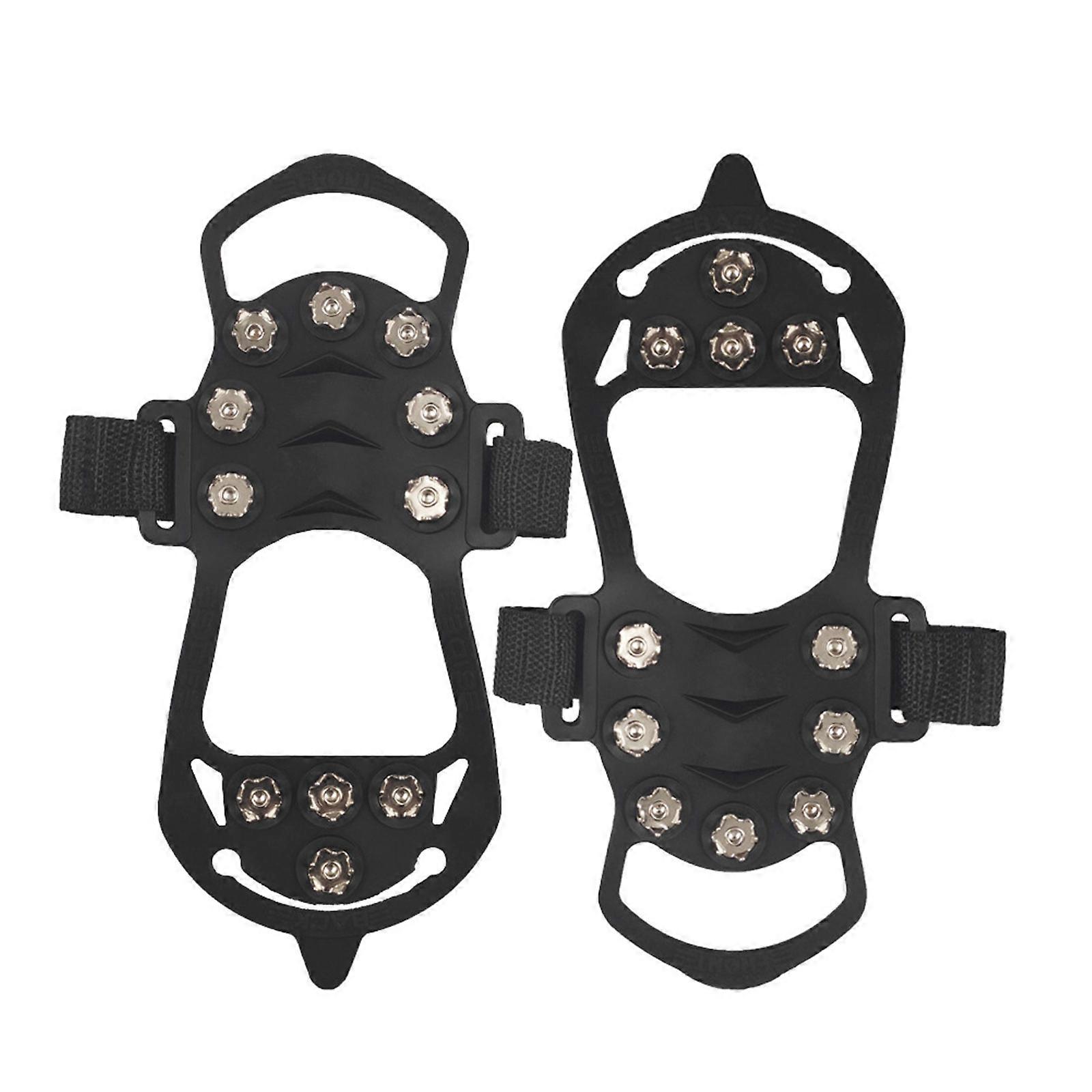 NonSlip Winter Ice Grippers with 11 Teeth Ice Snow Grip Snow Ice Claws Winter Shoe Boot Cleats Ice Grippers Enduring