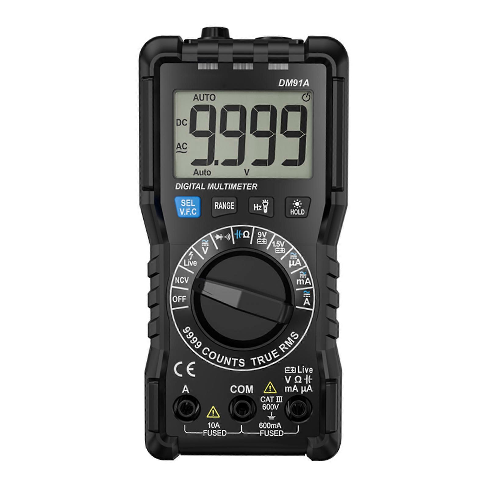 Digital Multimeter Transistor Test Ammeter Voltmeter Capacitance Tester Current Suitable for Engineering Electric Tools Multicolor