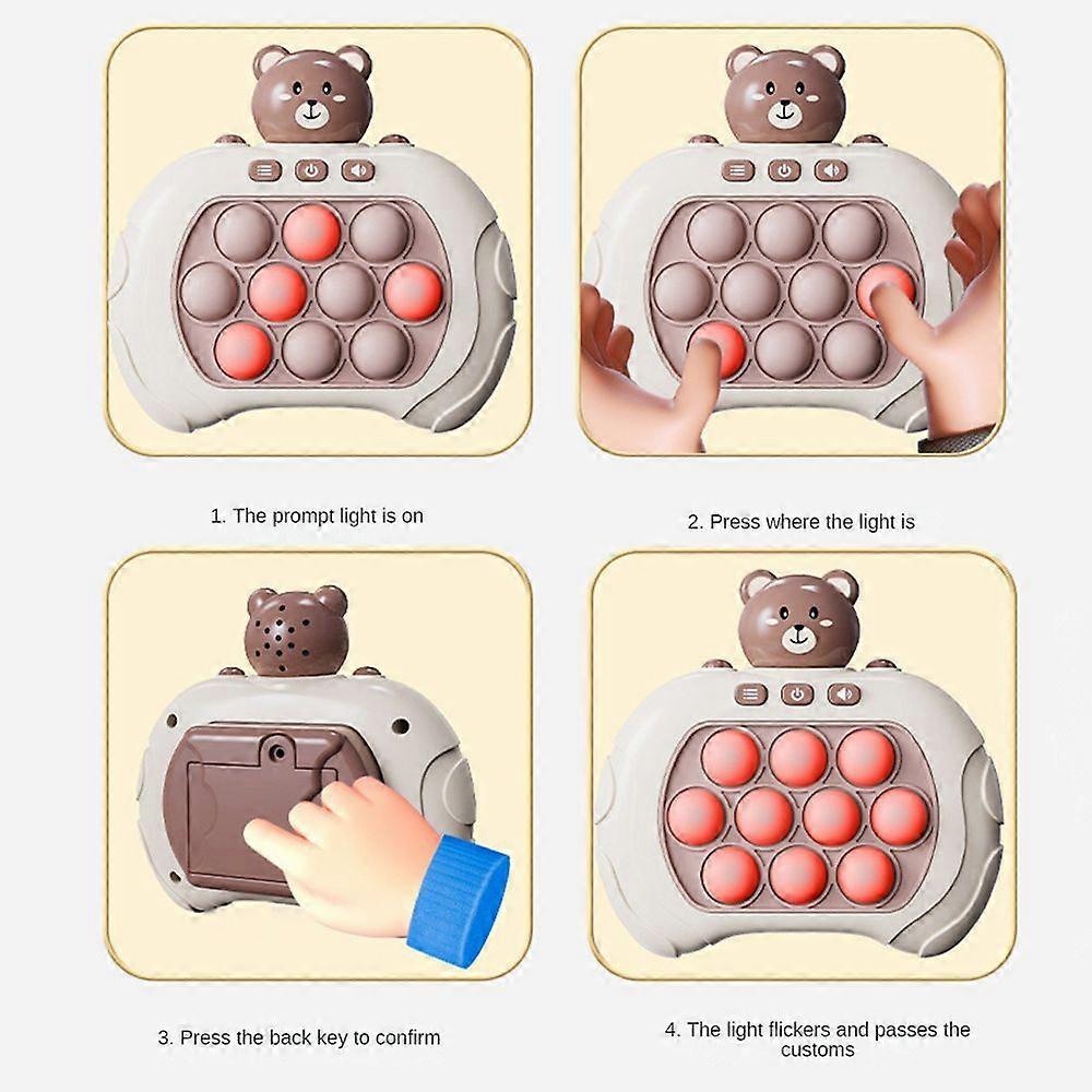 Early Education Game Console Toy Fast Push Game Fidget Decompression Toy A