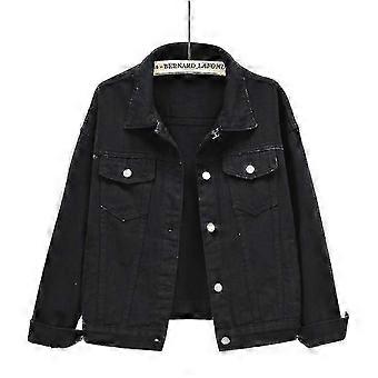 1009919889927Denim jack voor dames 4XL BLAACK