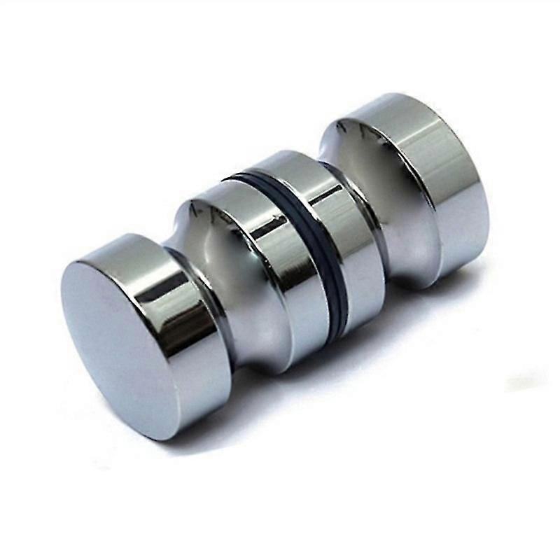 Polished Chrome 304 Stainless Steel Round Shower Door Knobs