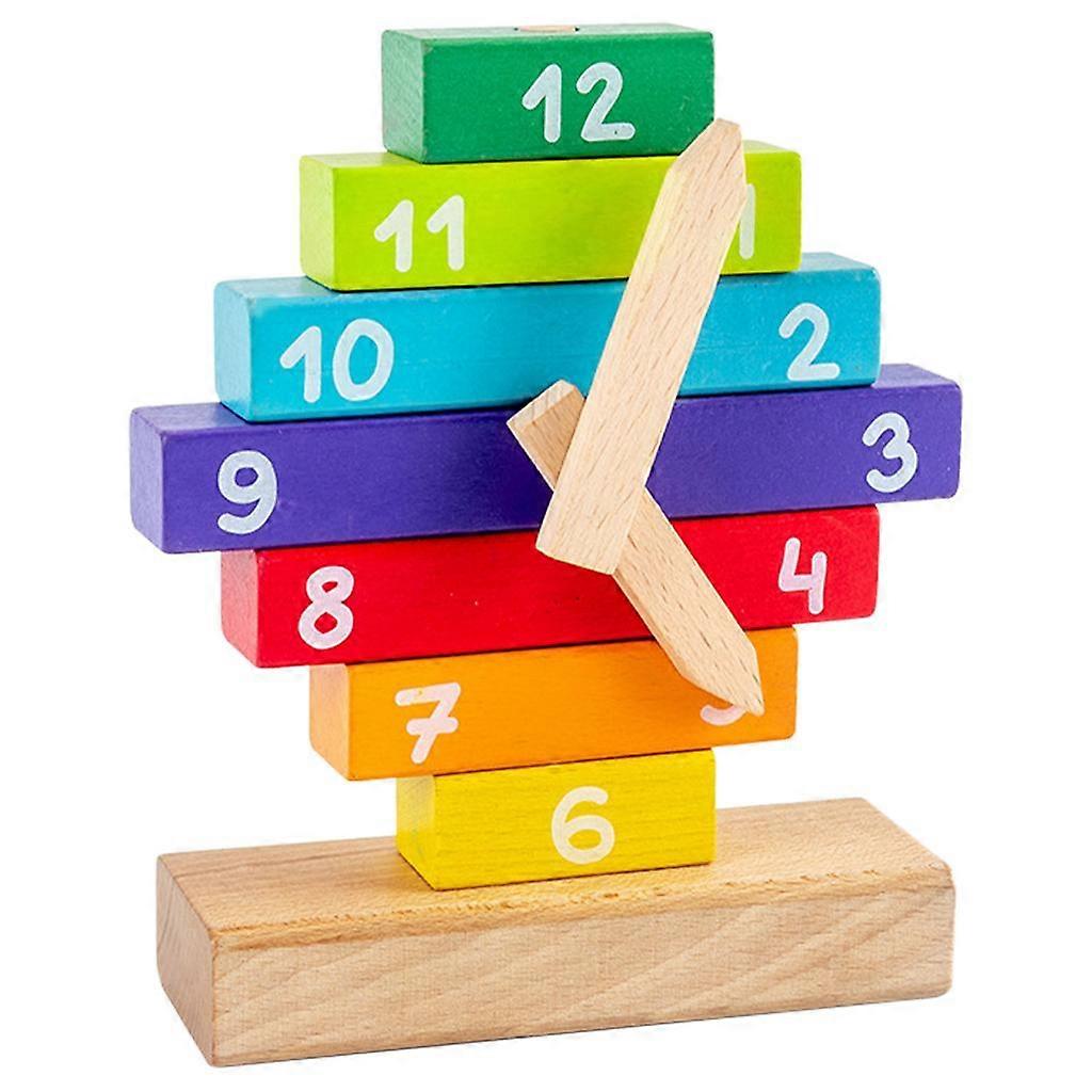 Learning Clocks Time Educational Toy for Homeschool Baby