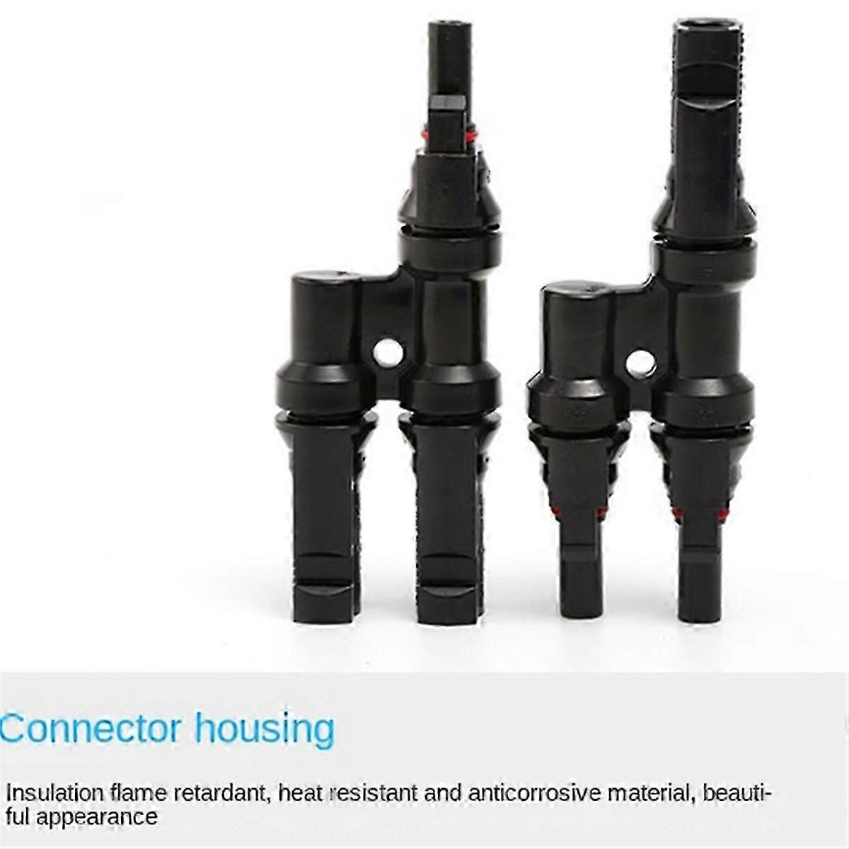 Zonnepaneel T-type drieweg parallelle serie waterdichte connector