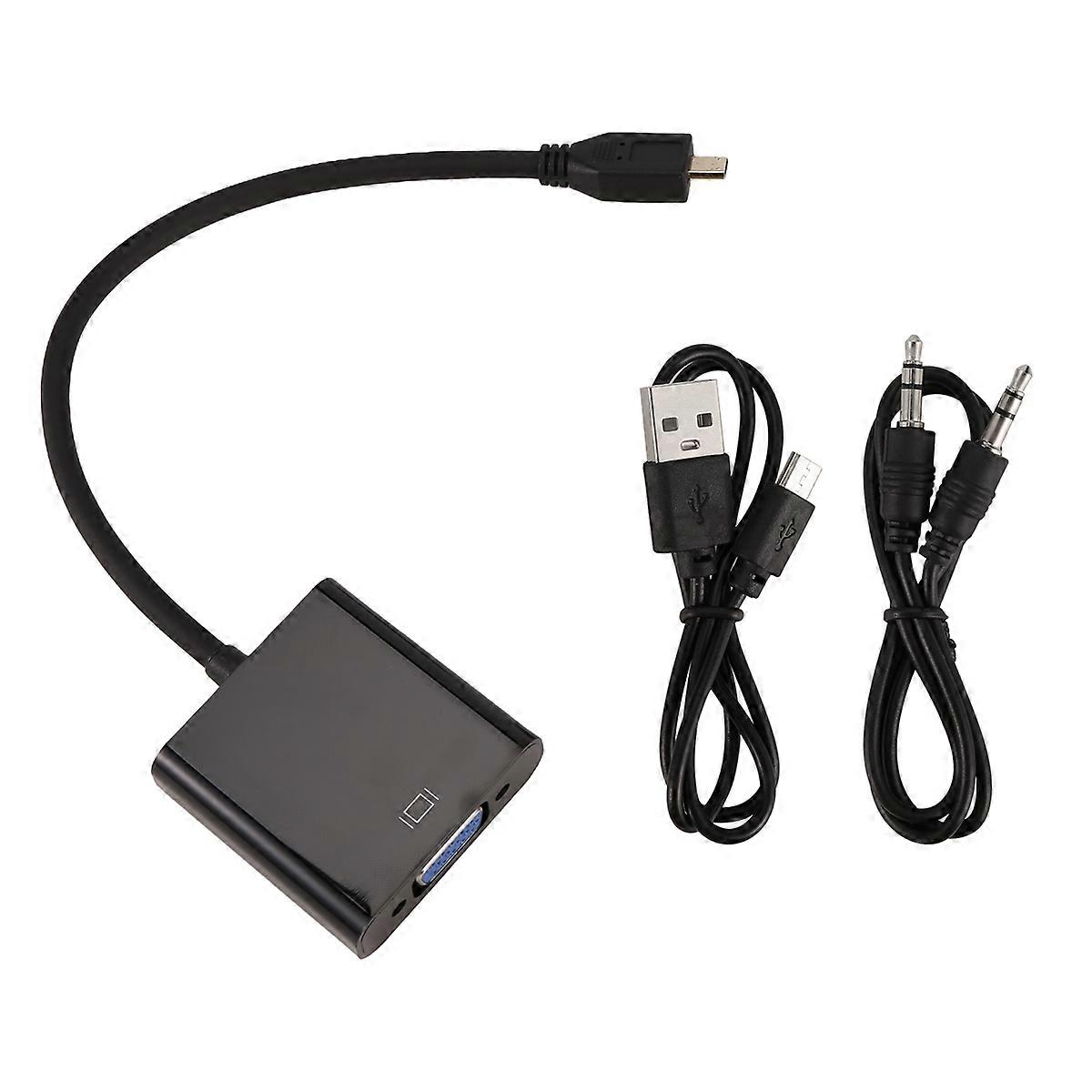 Micro- to VGA Adapter Cable with USB Cable for 4