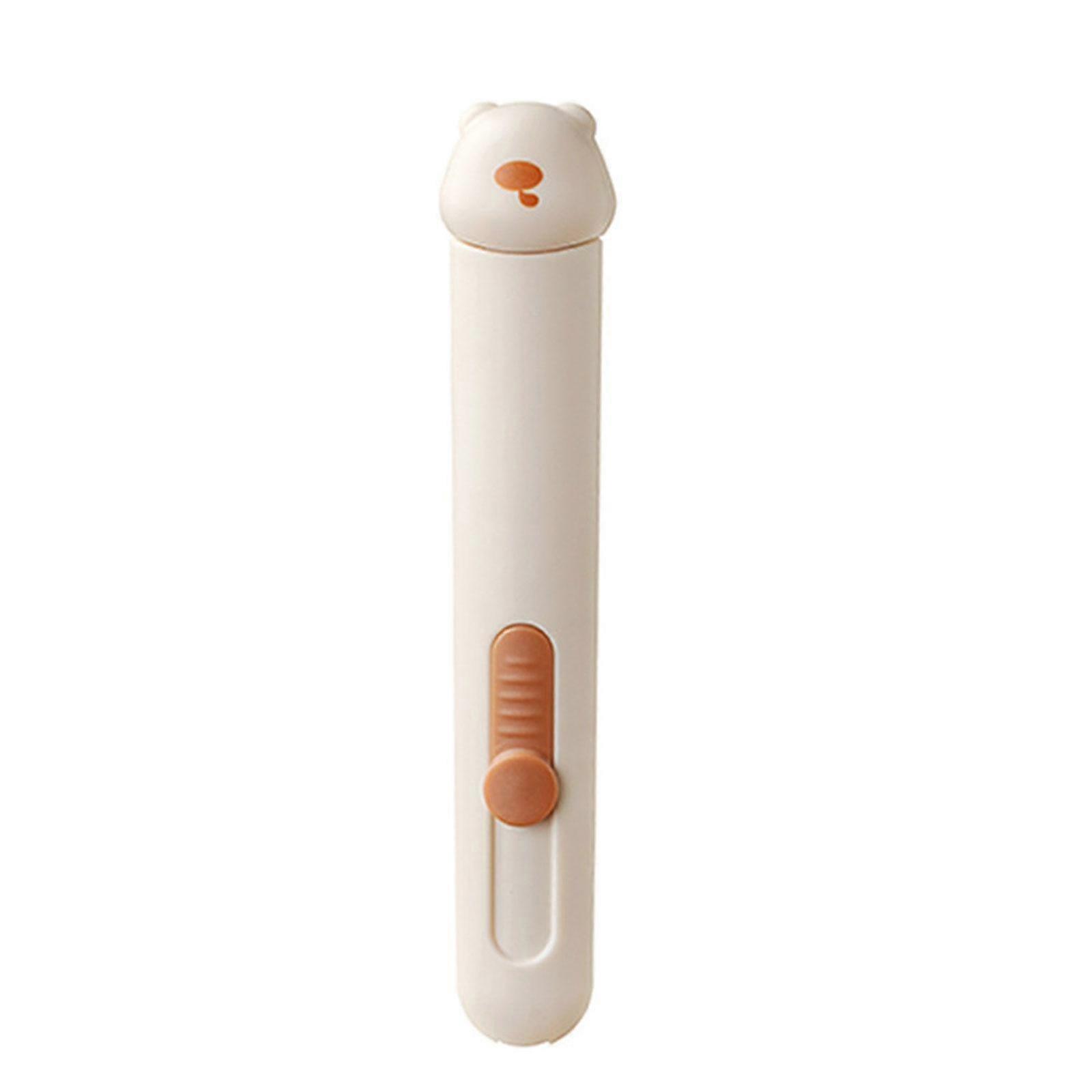 2 In 1 Retractable Needle Threader and Thread Unpicker Quick Threading Tool Multifunctional 2 In 1 Sewing Threading Tool  Cute Milk