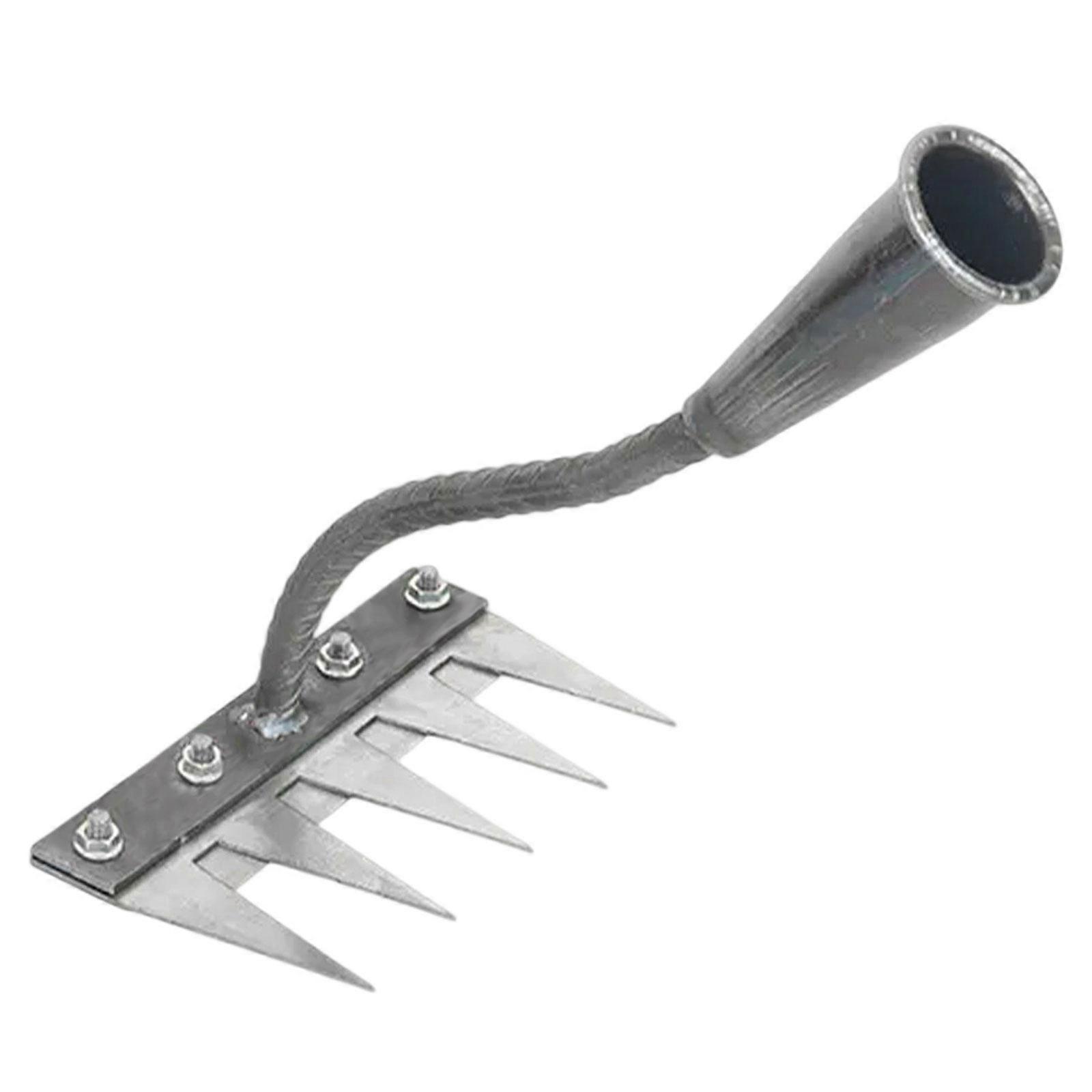 Garden Weeding Rake Hand Tool Versatile Practical Metal Convenient for Yard