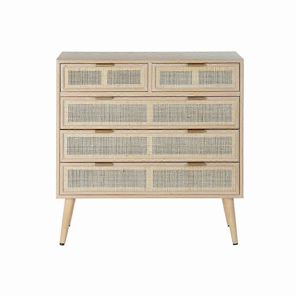Chest of drawers DKD Home Decor natural Paulonia wood MDF Scandi 80 x 39.5 x 81 cm