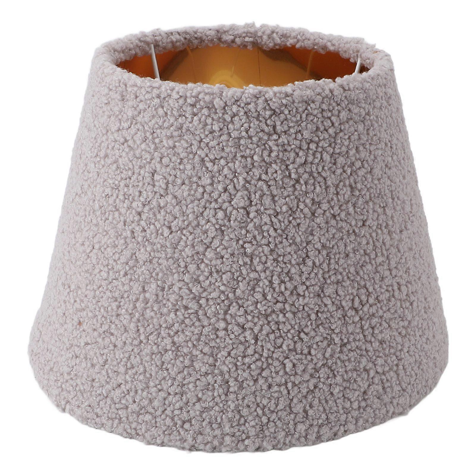 Table Lamp Shade Plush Cloth Tapered Simple Exquisite Lampshade for E27 E14 Bulb for Floor Lamps Grey