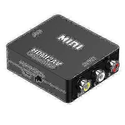 Hdmi Splitters Switches Hdmi To Av 1080p Adapter- 3x Rca Ntsc/pal Compatible Black