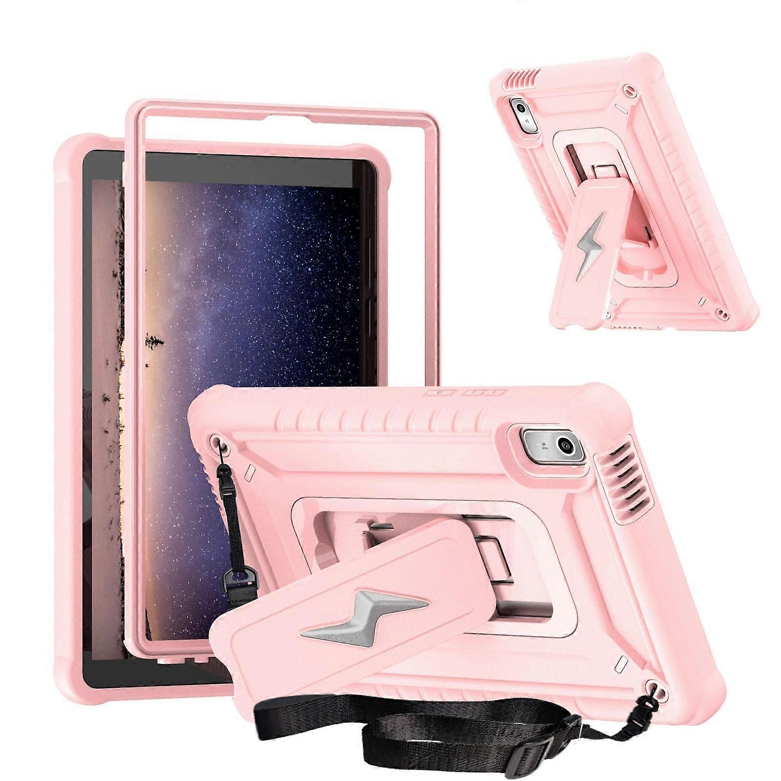 Armor Bolt Shape Holder Silicone Hybrid PC Tablet Case