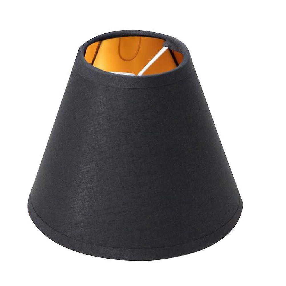 Black Fabric Cone Barrel Natural Cloth Lamp Shade for Chandelier Bedside Table Lamp Floor Lamp