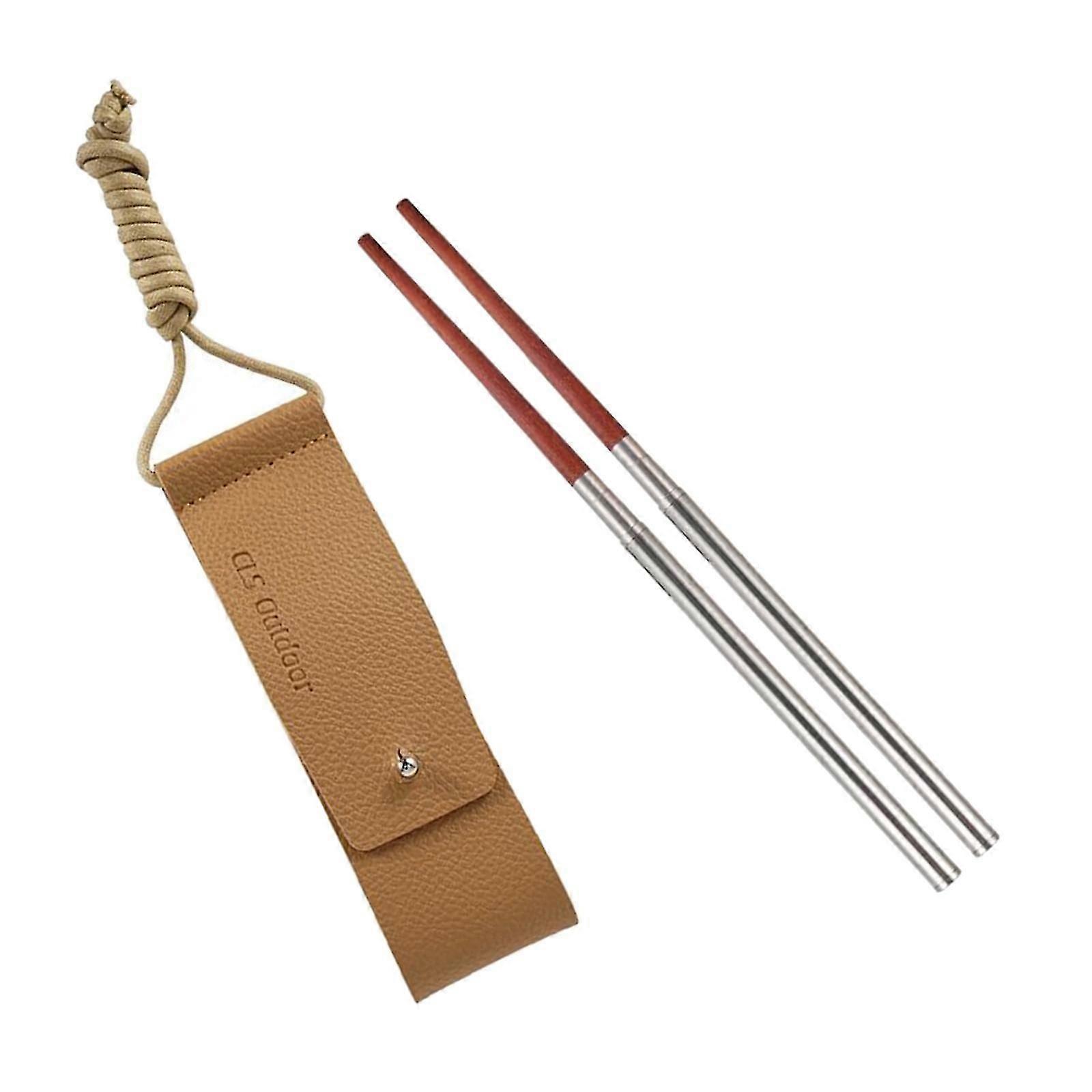 Collapsible Chopsticks Dinnerware Tableware Camping Office Travel Hiking A