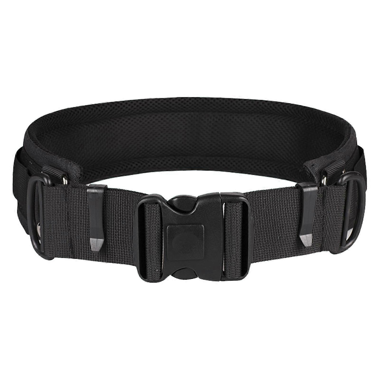 Camera Waist Belt,Multi Function Utility Belt,for Carring Camera Flashlight,Adjustable Strap,Waistband for Climbing,Men,Adult, 105CM×7CM×1CM, Black