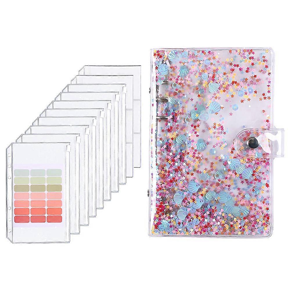 1 Set of Money Saving Binder Budget Binder Zipper Bag Notebook A6 Cards Book