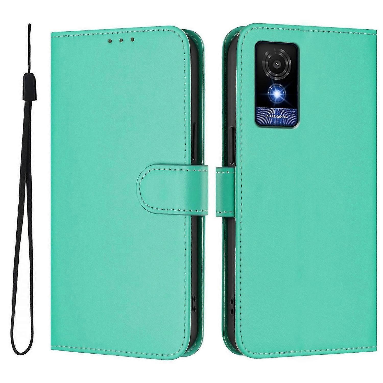 Solid Color PU Case For TCL 501