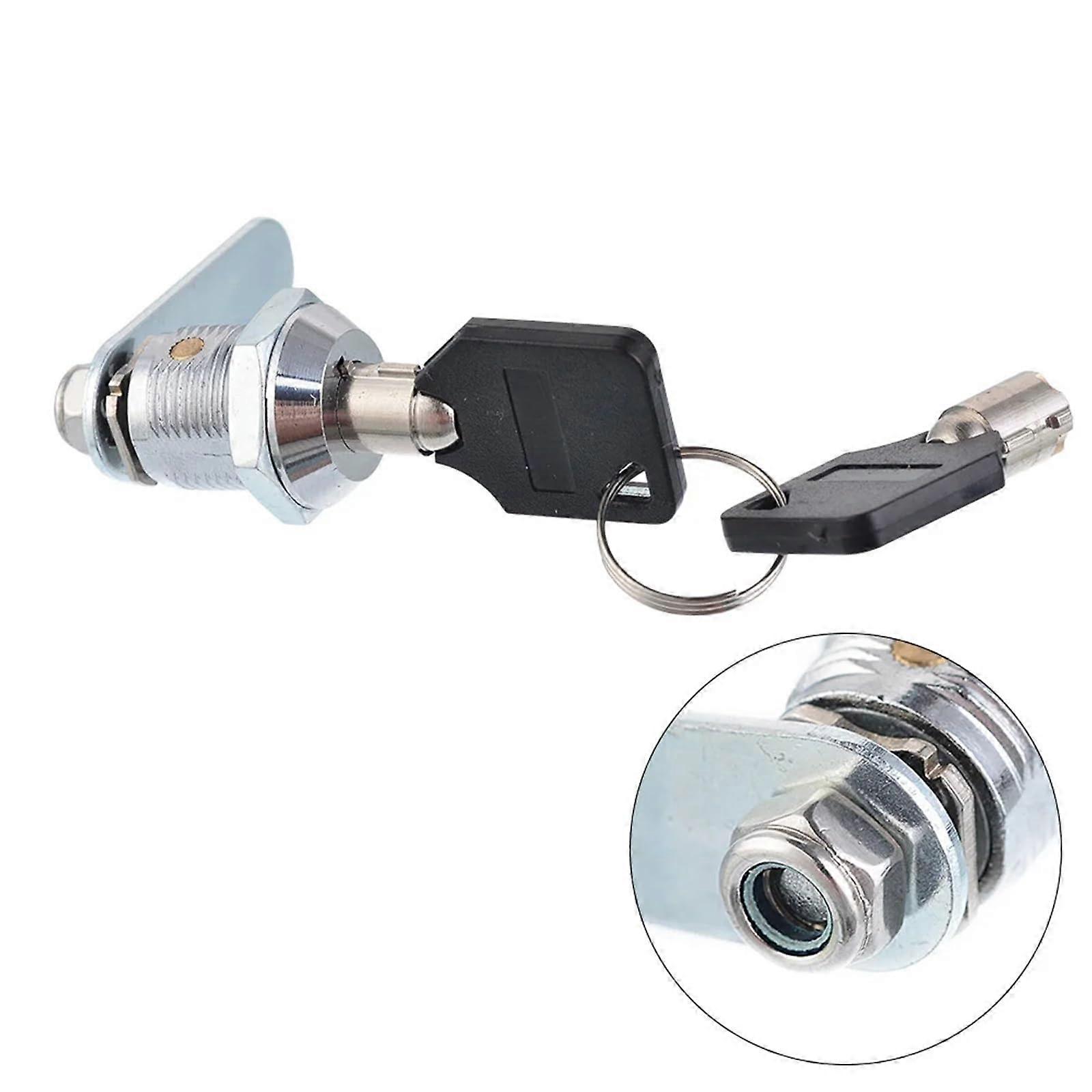 Cylinder Locks for Door, Cabinet, Mailbox, Drawer, and Cupboard - M18-30 with 2 Keys, Secure Box Lock System