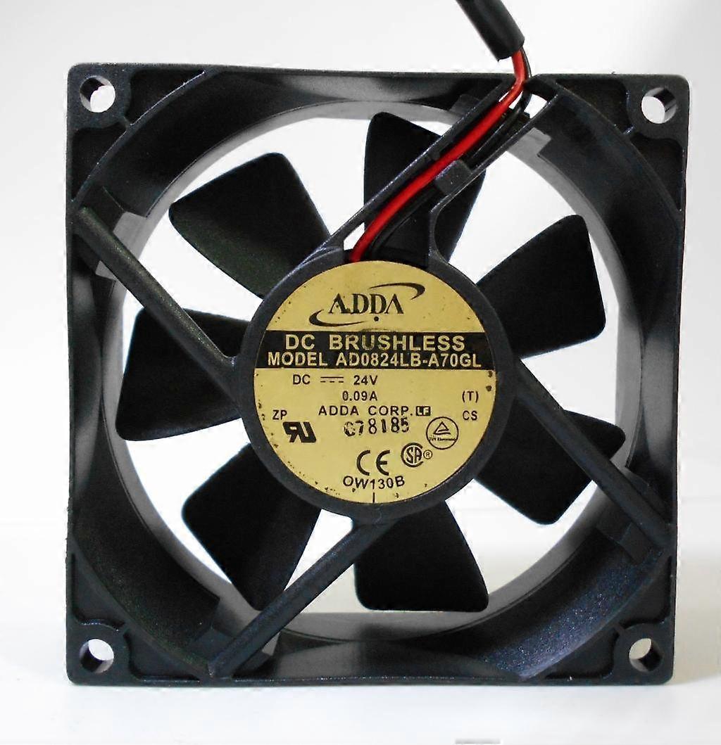 AD0824LB-A70GL 80mm x 80mm x 25mm 24V Cooling Fan 0.09A 2-Wire 2.16W Low Noise Replacement Fan