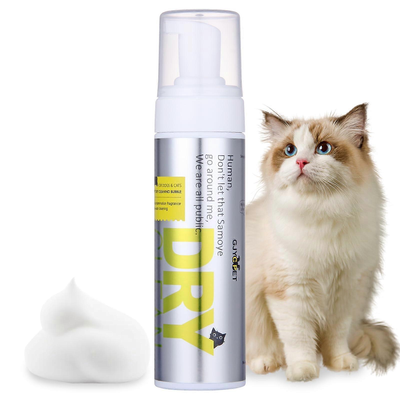 SAFE CAT SHAMAN - SAFE DRY FOAM FOR CATS AND BLIC CATS | Stop, dandruff reduction, parabens without paraben, pH balanced (6.76 oz)