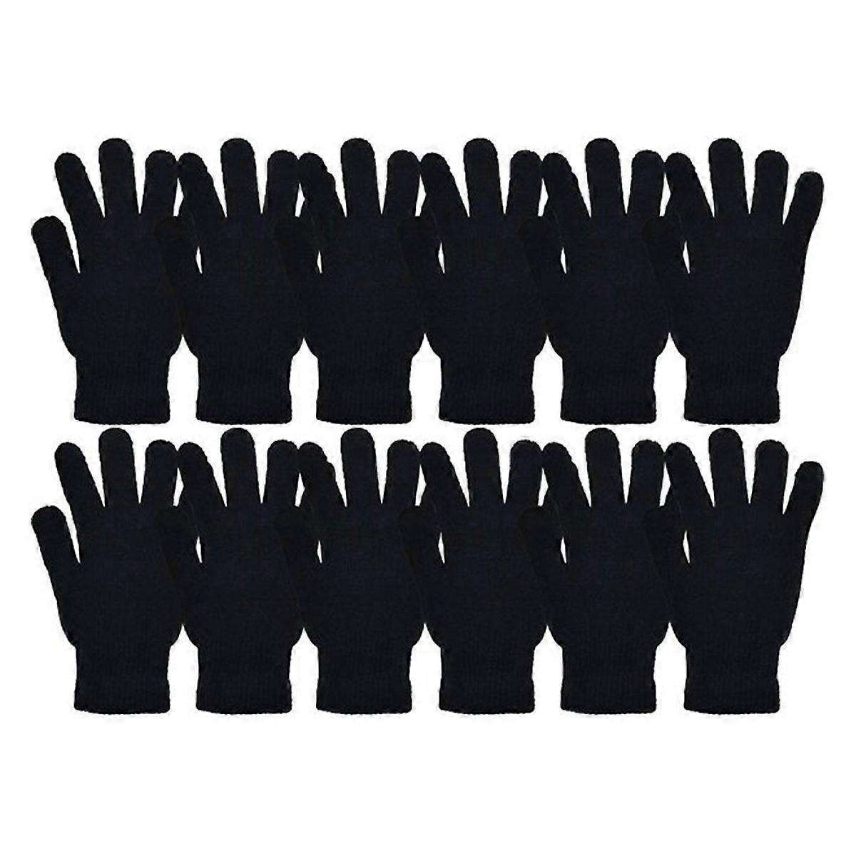 ウィンターマジックグローブ、伸縮性のあるニットバルクパック