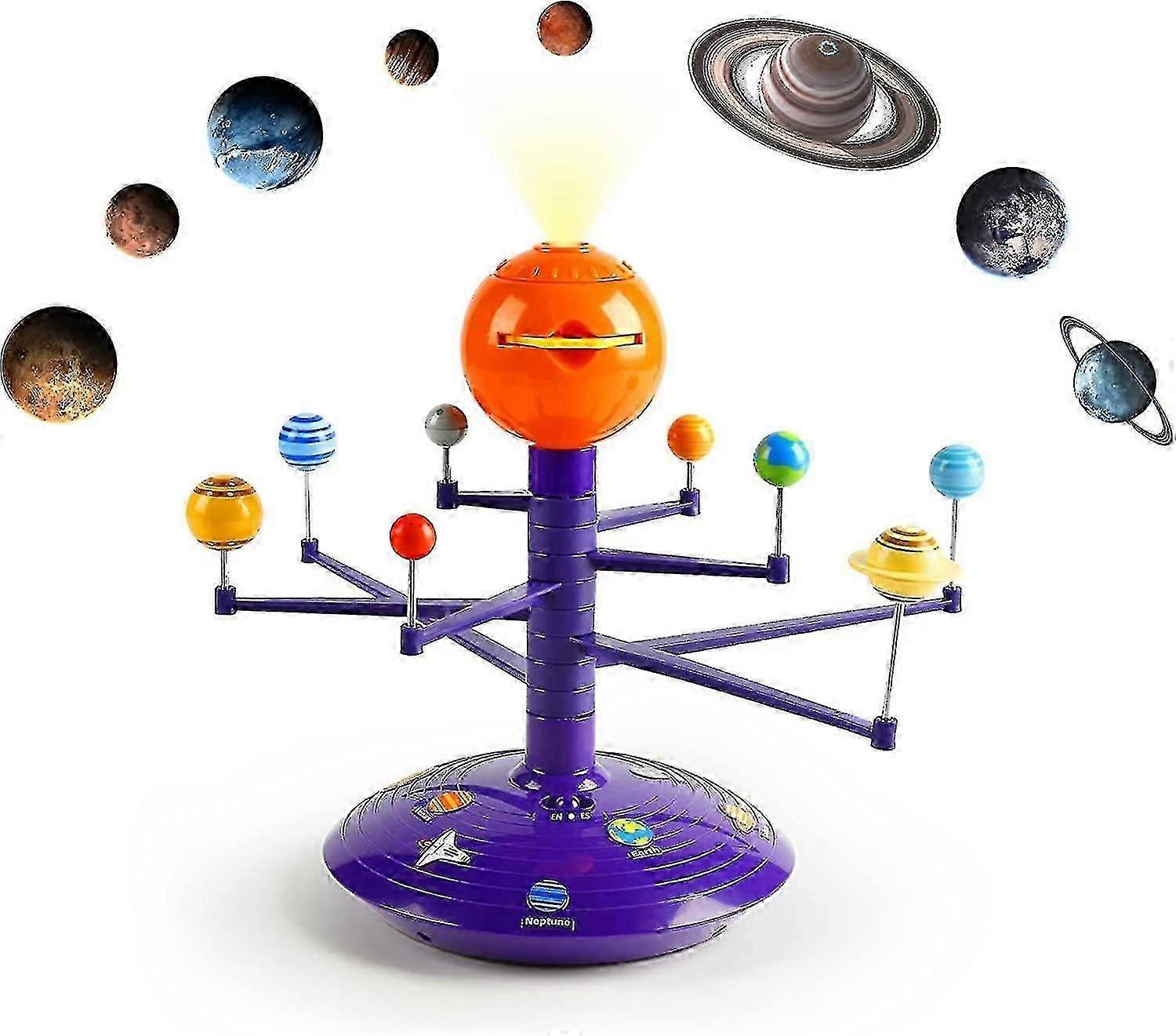 Solar System For Kids, Talking Astronomy Model Kit, Planetarium Projector With 8 Planets Space Toys