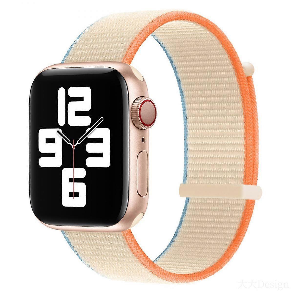 2Pack Sports Bands for Apple Watch Band 38/40/41mm, Nylon Adjustable Soft Stretchy Woven Straps for iWatch Series 7 6 5 4 3 2 1 SE