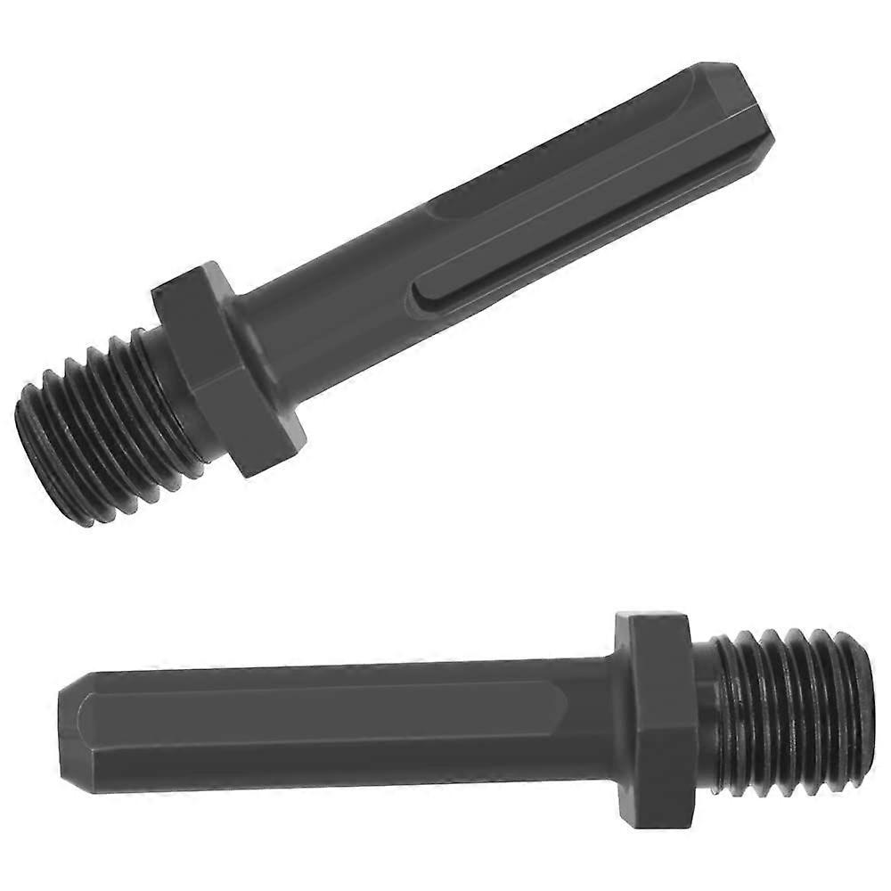 2 Pack M14 External Thread Diamond Drill Adapter, SDS Plus and Triangle Shank Front Adapter M14 Diamond Drill Bit, M14 Drill Adapter M14 Thread