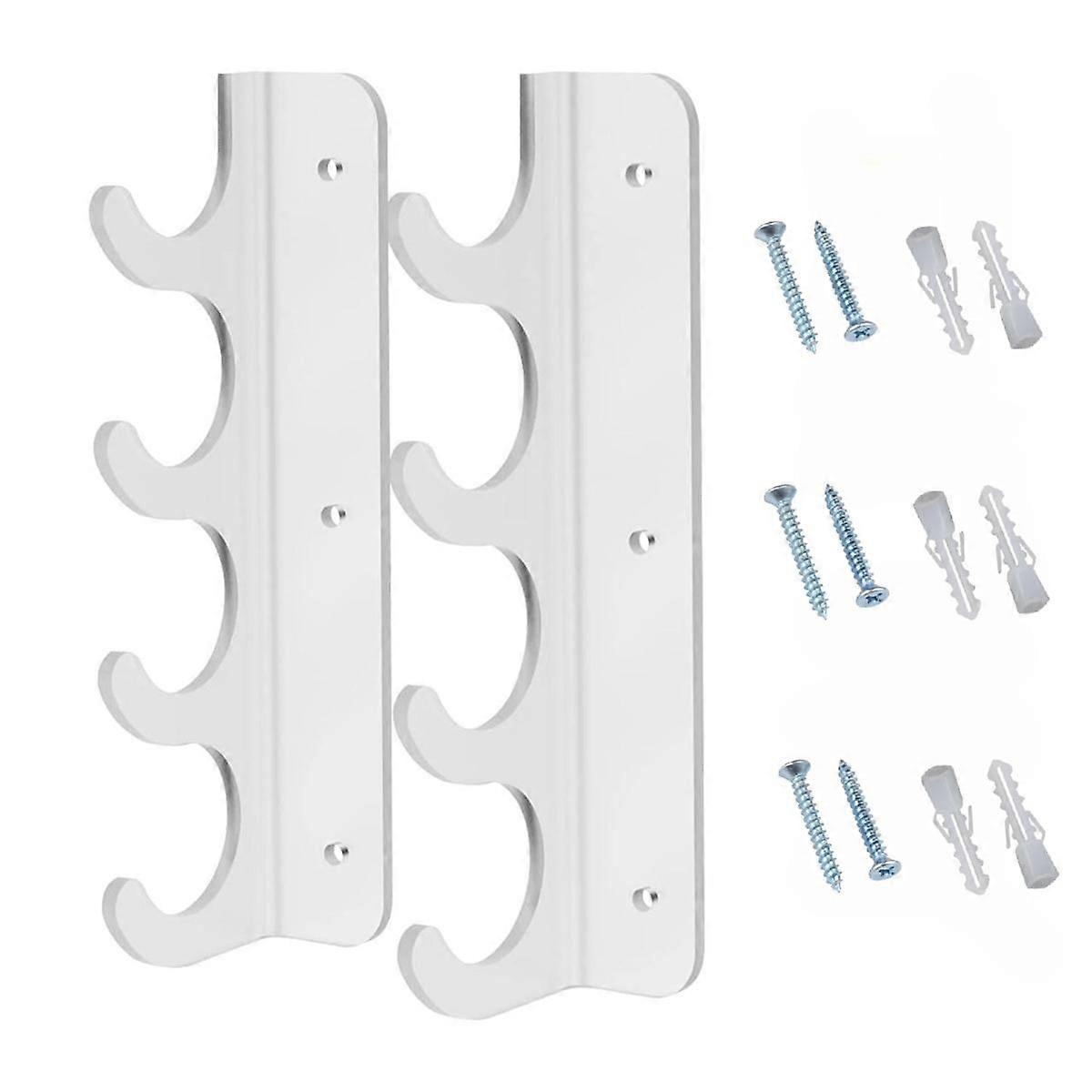 1 Pair Fishing Rod Holder 4 Rod Positions Strong Load Bearing Detachable Wall Ceiling Fishing Pole Holder Angling Tool