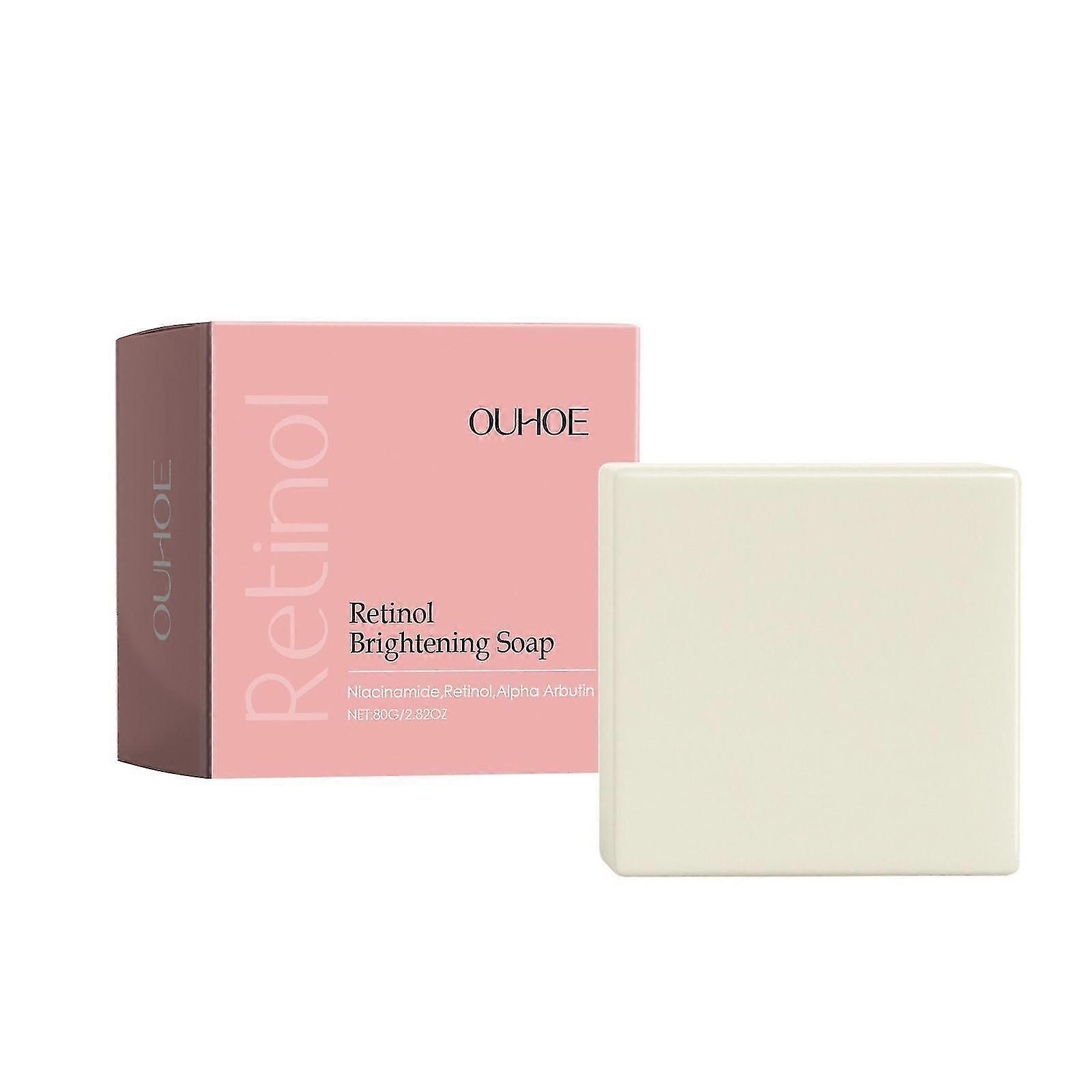 Retinol Brightening Soap, 80g Σαπούνι καθαρισμού προσώπου, απαλό σαπούνι καθαρισμού προσώπου &; σώματος, κατάλληλο για όλους τους τύπους δέρματος