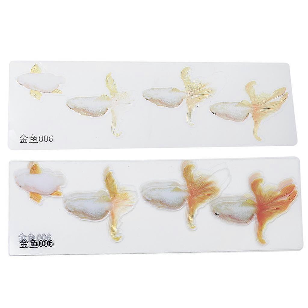10 Sheets 3D Simulation Resin Painting Decorative