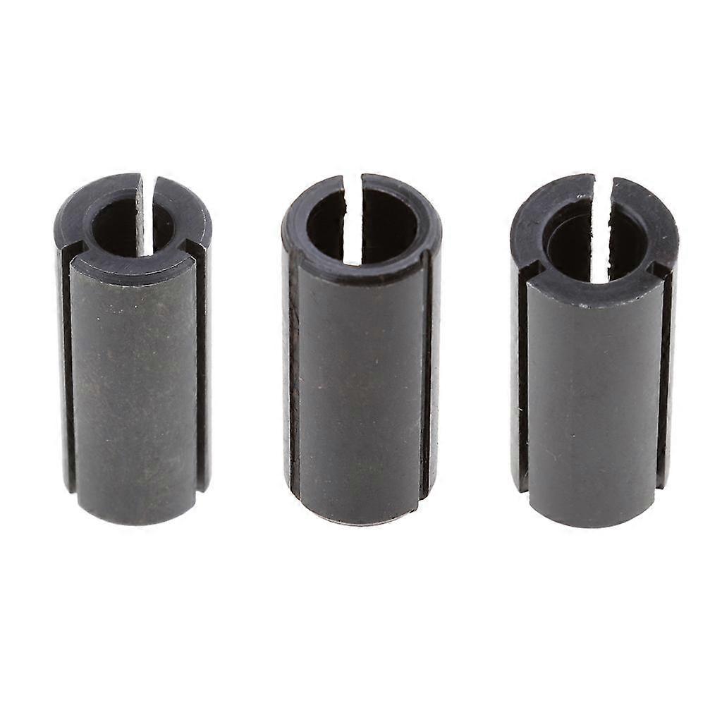 Set of 3 Carbide Collet Chuck Driver Adapter for Wood Router Bit