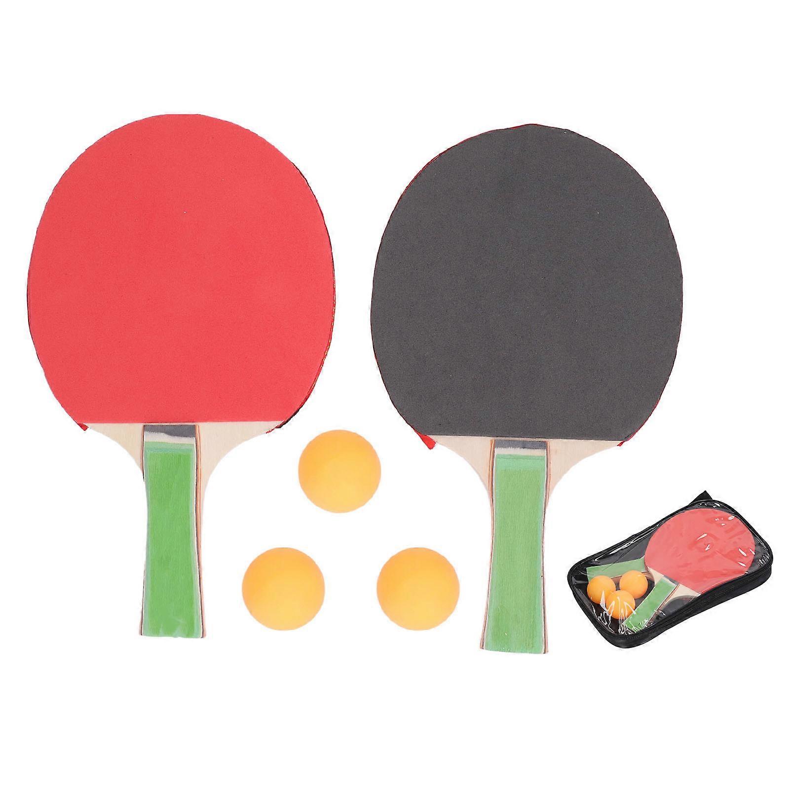 2 Set Ping Pong Balls Paddles Table Tennis Racket Ping Pong Set with Paddles Balls